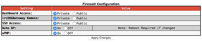 Additional configuration settings - Firewall Configuration Additional configuration settings - Firewall Configuraiton